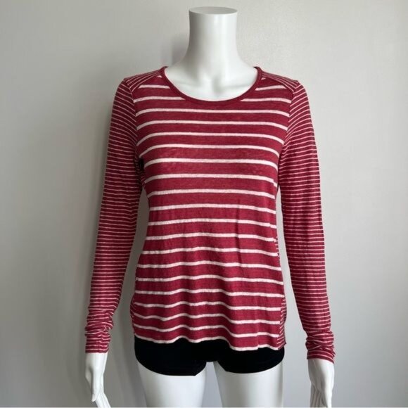Vince Long-Sleeve Tee W/ Mixed Stripes - M - Picture 2 of 7